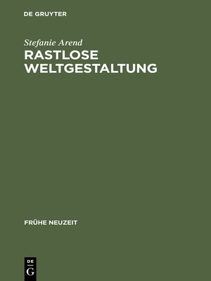 cover image of Rastlose Weltgestaltung